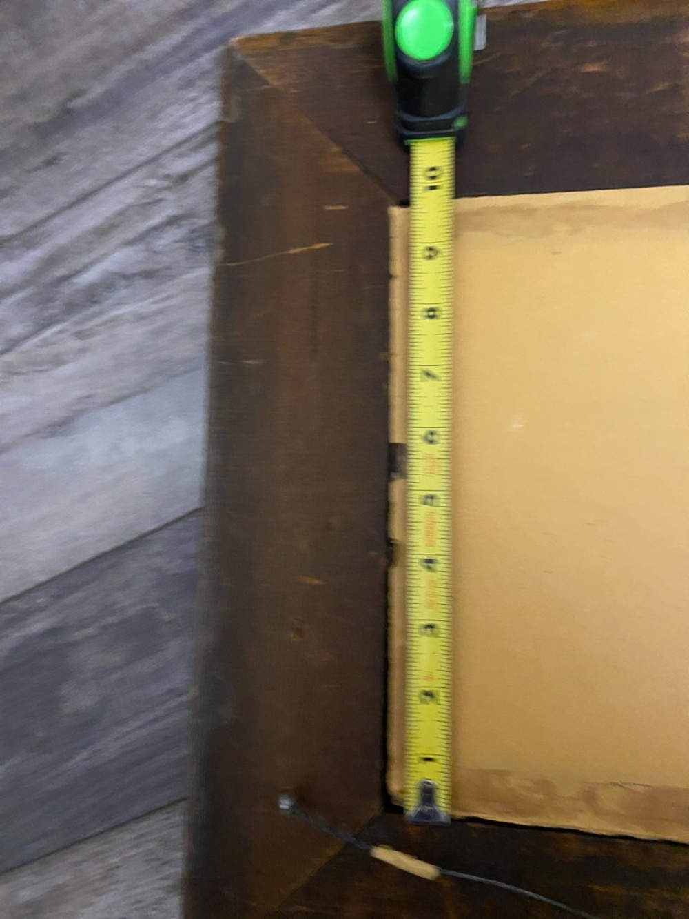 Ornate Carved Wood Picture Frame with Mat and Art Print - Brown - Picture 8 of 8